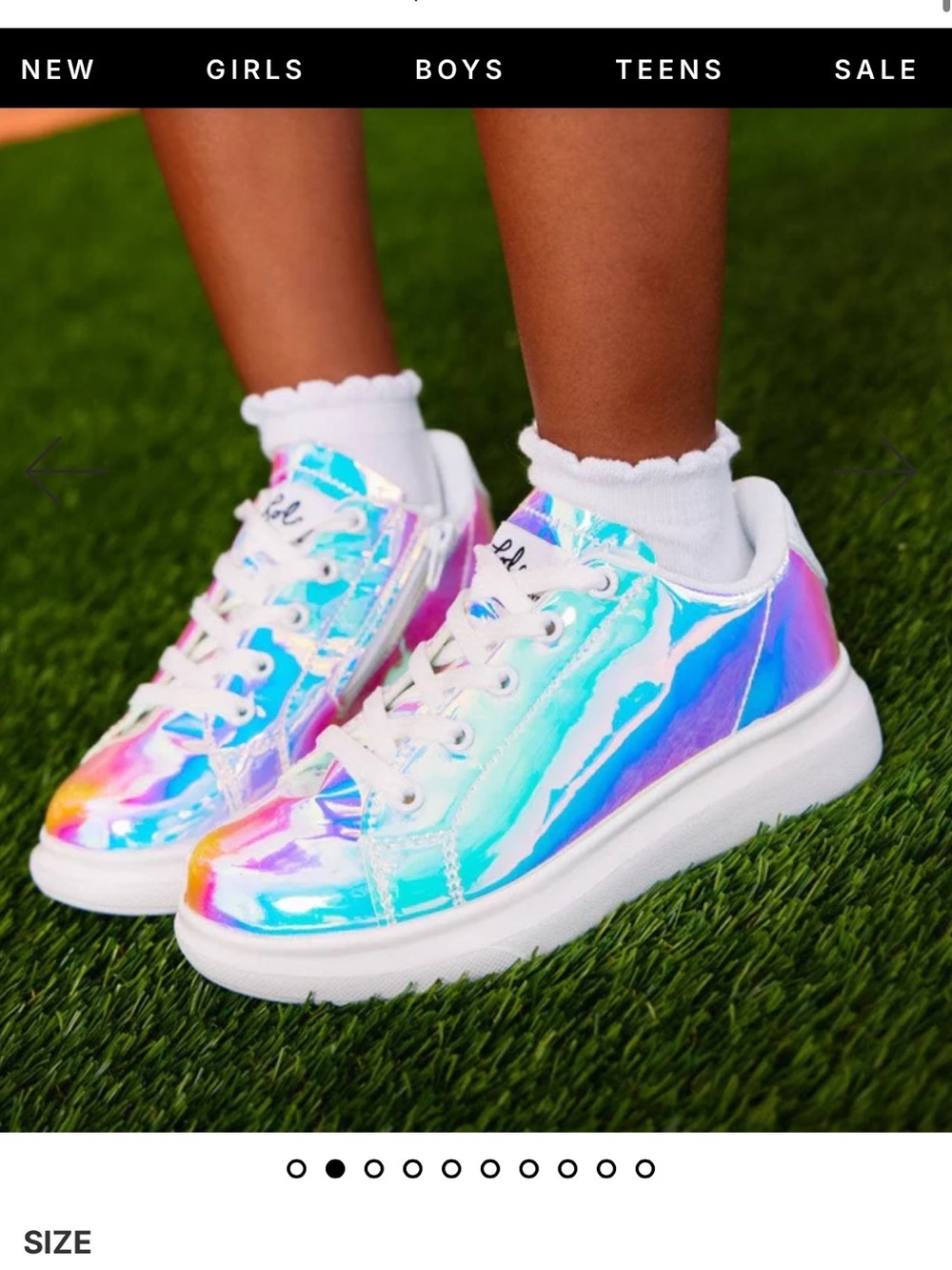 Lola + The Boys Hologram Magic Sneaker - 29 - 11.5cm - 4  READ